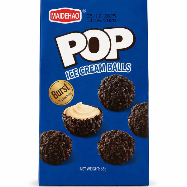 شوكولاتة كرات ايس كريم بوب POP ازرق 65 غم