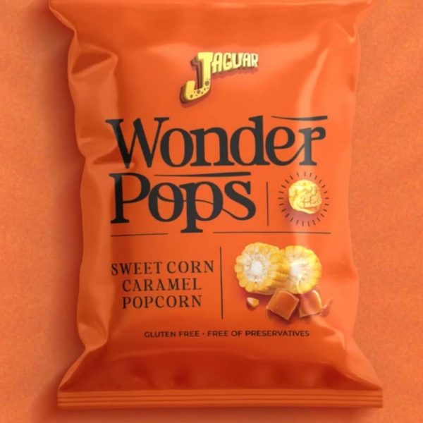(العربية) جاكوار وندر بوب كورن محلى بطعم ذرة حلوة وكراميل 70غم *1/10
