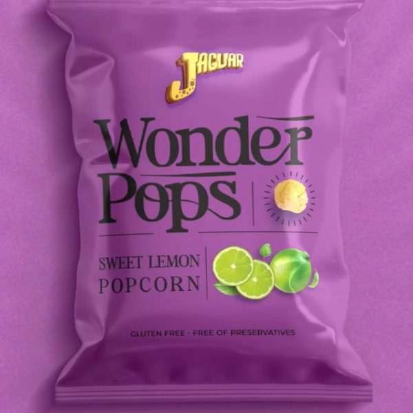 جاكوار وندر بوب كورن محلى بطعم الليمون الحلو 70غم *1/10