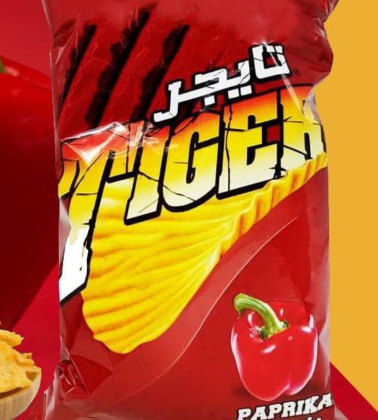 تايجر شيبس 28غم بابريكا *1/30